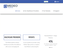 Tablet Screenshot of medeohealth.com